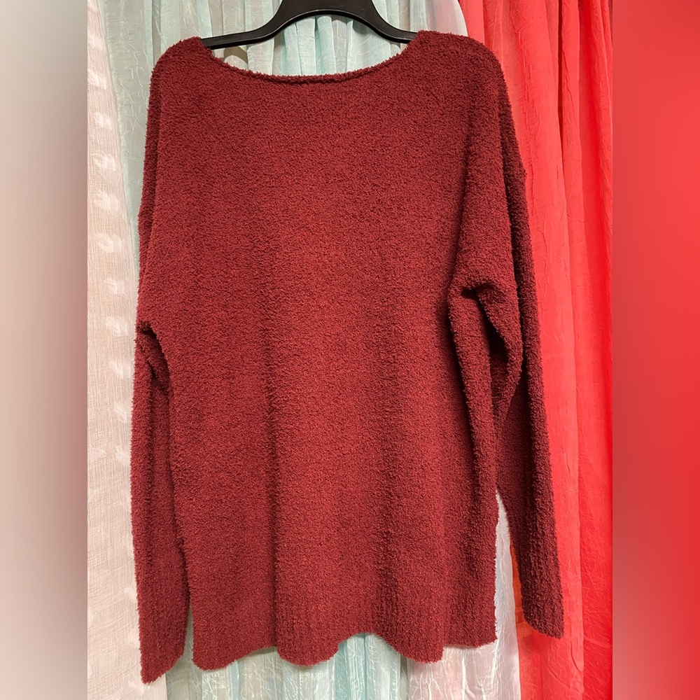 White Birch maroon sweater- small - Picture 3 of 3